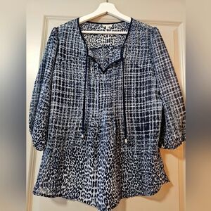 Animal print blouse